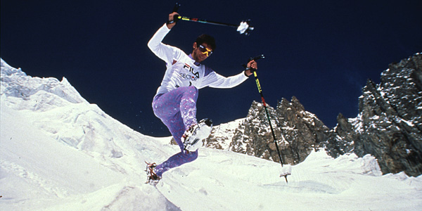 Adriano Greco on Mont Blanc, 1992. © Dario Ferro