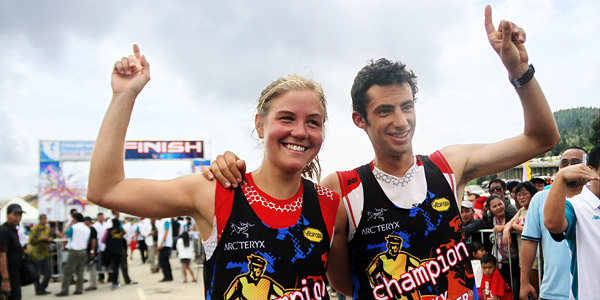 Emelie Forsberg and Kilian Jornet, 2012 Skyrunner®  world champions