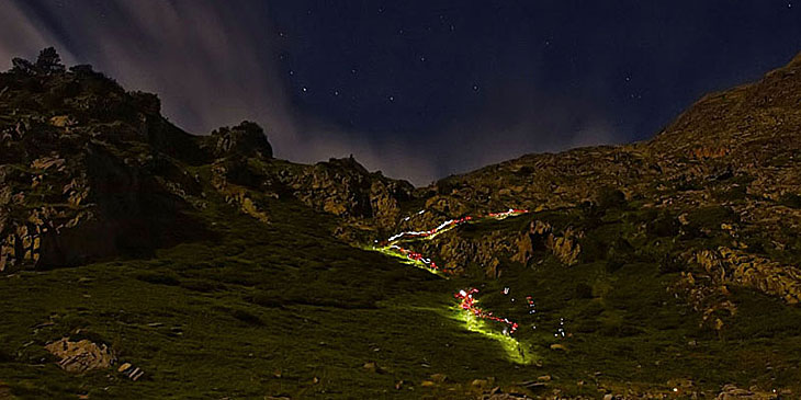 The moonlit course of Ronda dels Cims. © AUT