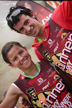 Race winners Stevie Kremer and Kilian Jornet. © Ian Corless