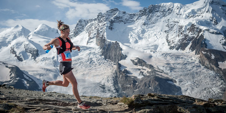 Emelie Forsberg, winner at Matterhorn Ultraks 46k. © Droz Photo