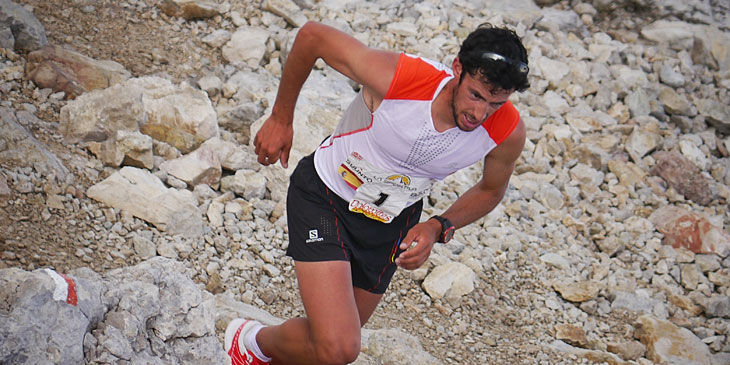 Kilian Jornet, 2013 Dolomites SkyRace winner and recordholder. (c)iancorless