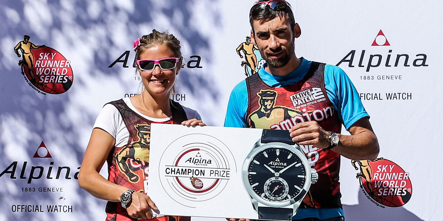 Alpina Horological Smartwatch winners Emelie Forsberg and Luis Alberto Hernando