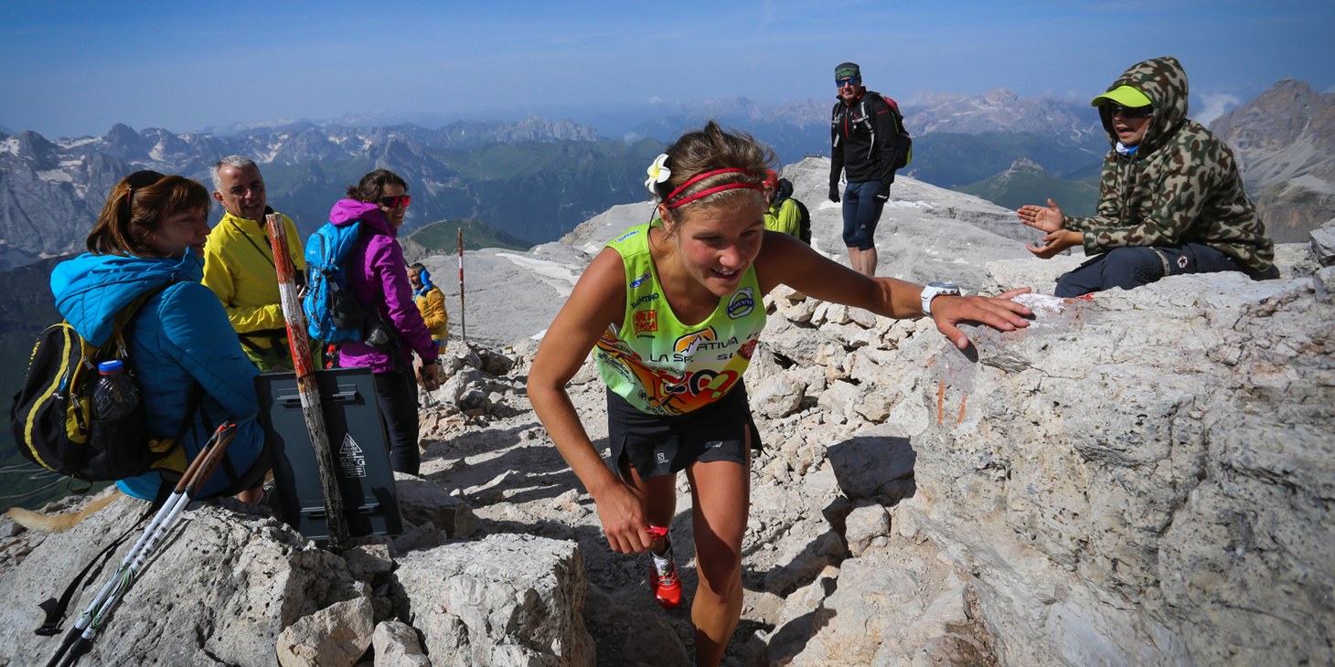 Emelie Forsberg, 2014 Dolomites SkyRace. (c) iancorless.com