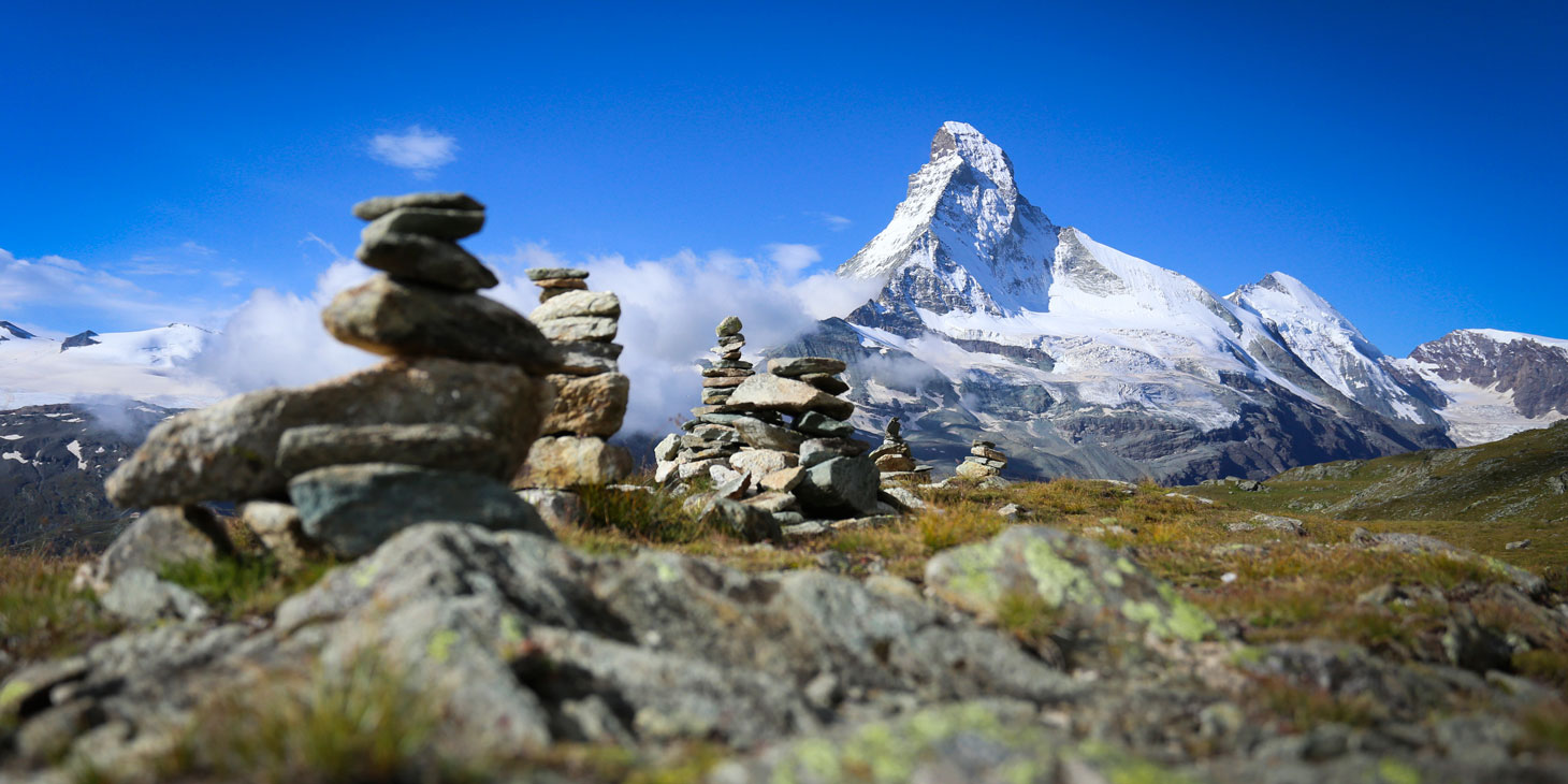 The course at the foot of the Matterhorn. ©iancorless.com
