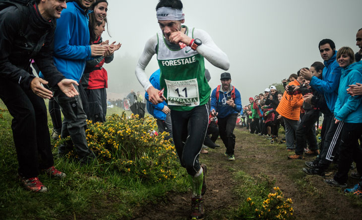 Marco De Gasperi, Compressport athlete, 2nd at Zegama. ©Jordi Saragossa